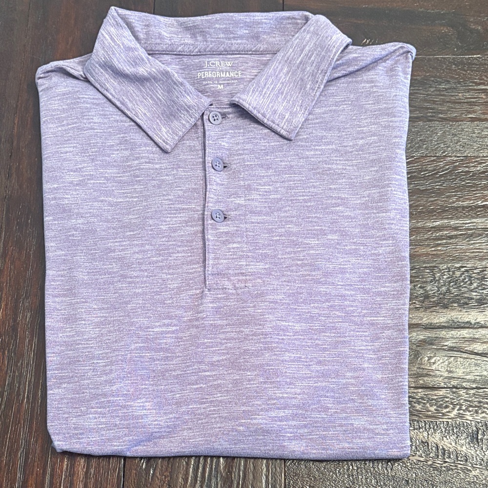 J. Crew Men's Heathered Lavender Polo